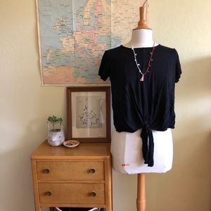 J. Crew Tie-front T-shirt